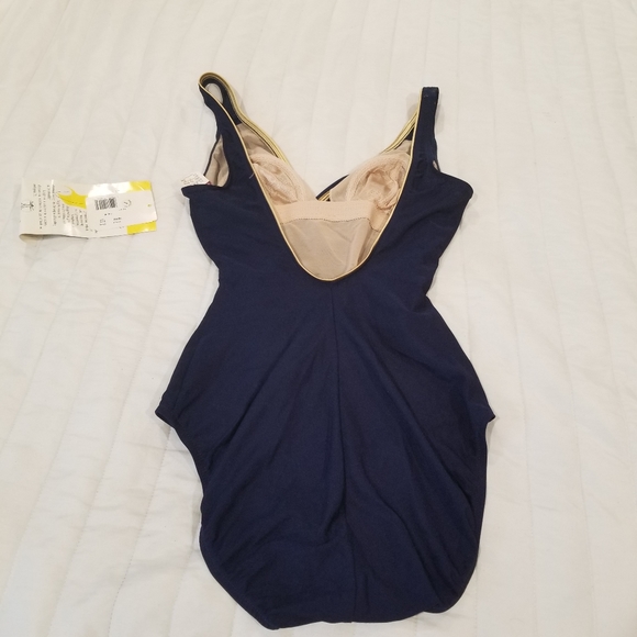 NWT dead stock vintage navy and blue bikini S/M - Picture 3 of 15